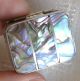 Antique Vintage Sterling Silver.  925 & Abalone Paua Shell Hinged Pill Box Boxes photo 8