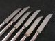 H C Kachlein 1847 Rogers Triple Silver Fruit Dessert Butter Knives Solid Handles Other photo 5