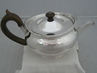 Rare Splendid Crested 1802 Georgian Hennell Silver Teapot 542g photo
