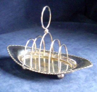 Good Victorian Styled Silver Plated Toast / Letter Rack C1910 By Marple photo