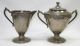Antique Silver Plate Tea Set Grape & Cable Tea Pot Creamer & Sugar Bowl Tea/Coffee Pots & Sets photo 2