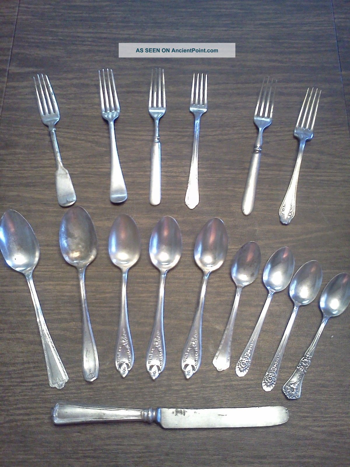 Rogers Silverplate Silverware 16 Misc Pieces International/1847 Rogers photo