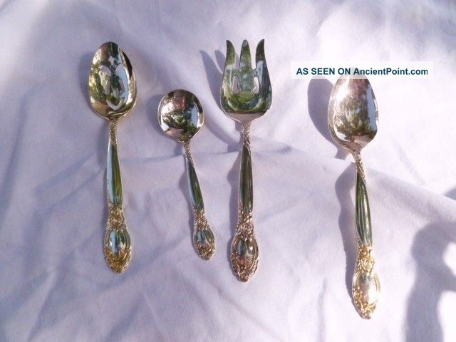 Oneida Silver Plate Country Lane/ballad Serving Pcs. Oneida/Wm. A. Rogers photo