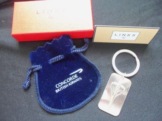 Links Of London Solid Silver Concorde Keyring With Pouch,  Box & Card photo