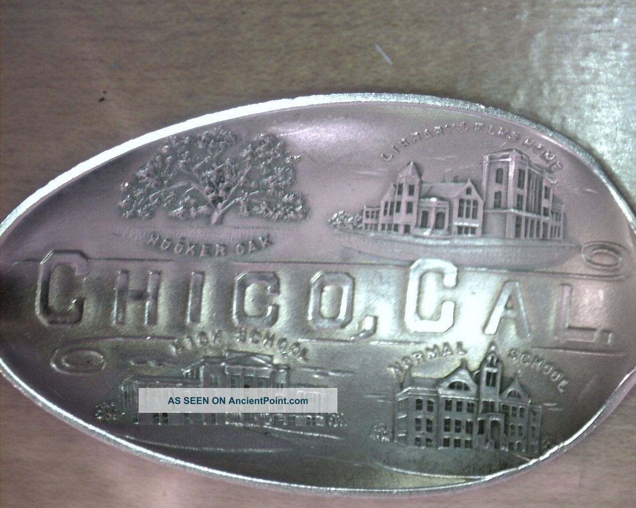 Sterling Silver Chico,  California Souvenir Spoon Lots Of Graphics See Details Souvenir Spoons photo