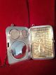 Antique Sterling Silver Money Case,  Hand Engraved Monogram,  W/chain - Stamped Cv Other photo 2