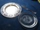 Vintage Oneida Caviar/pate Dish,  Glass Insert And Knife Butter Dishes photo 2