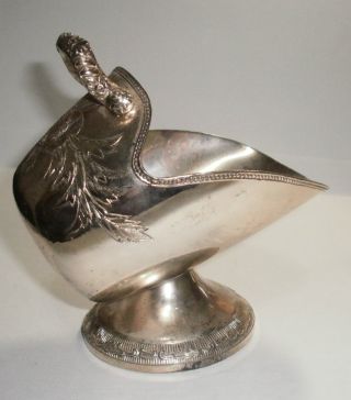Antique Silver - Plated Condiment Server photo
