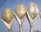 Set Of 6 Jelly Spoons - Silverplate - Unusual Shape - Silver Plate - Pre - 1940s Other photo 2