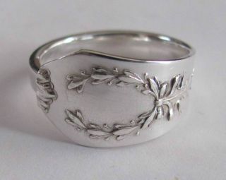 Sterling Silver Spoon Ring - Whiting / Madam Jumel - Size 7 (6 To 7 1/2) - 1908 photo