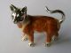 Vintage Silver & Enamel Whimsical ' Ginger Tom Cat ' Ornament,  Collectable Other photo 2