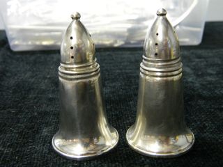 Crown Sterling Silver Salt & Pepper Shakers 100 Grams.  C140 photo