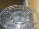 Vintage Leonard Silverplate Footed Tray With Glass Insert & Serving Forks Platters & Trays photo 5