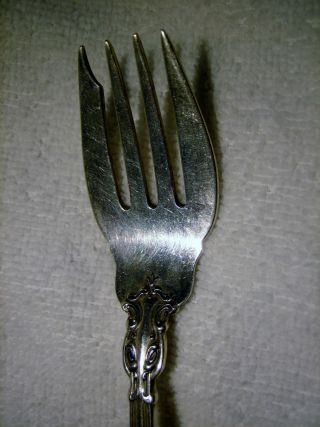 1 Sterling Silver Fork By Gorham Chantilly Pattern 6 1/2 photo