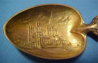 Sterling Souvenir Spoon Cathedral St.  John The Divine.  Shiebler.  New York photo