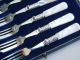 Vintage Silver Plated Pastry Forks X 6 - Mop Handles Other photo 1