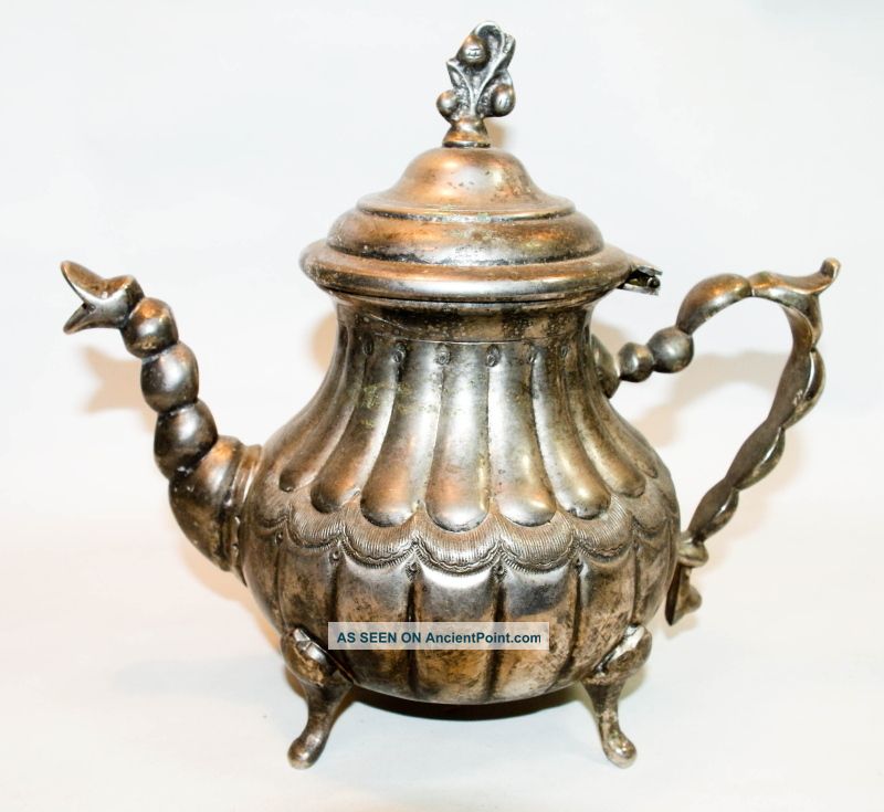 Vintage Art Deco Anwar Fes Silver Teapot Unknown photo