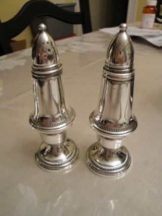 Sterling Weighted Salt & Pepper Shakers - By Crown photo