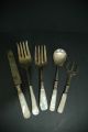 Mother Of Pearl Handled Silver Plated And Slver Flatware Mixed Lots 27 Pieces Mixed Lots photo 1