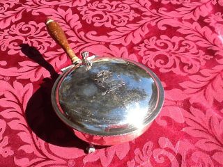 Epc 300 Silverplate Silent Butler - Wood Handle Horse Etch Design photo