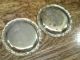 Pair Of Silverplate Coasters/dishes And A Tiny Silverplate Tray Dishes & Coasters photo 10