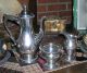 Marked Georg Jensen Tea / Coffee Serving Set 3 Piece Sterling Silver Ebony Handl Tea/Coffee Pots & Sets photo 4