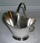 Vintage Silverplated Mini Coal Bucket - Basket - Candy Holder Ca 1960 - 70 ' S Baskets photo 1