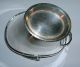 Vintage Silverplated Mini Coal Bucket - Basket - Candy Holder Ca 1960 - 70 ' S Baskets photo 3