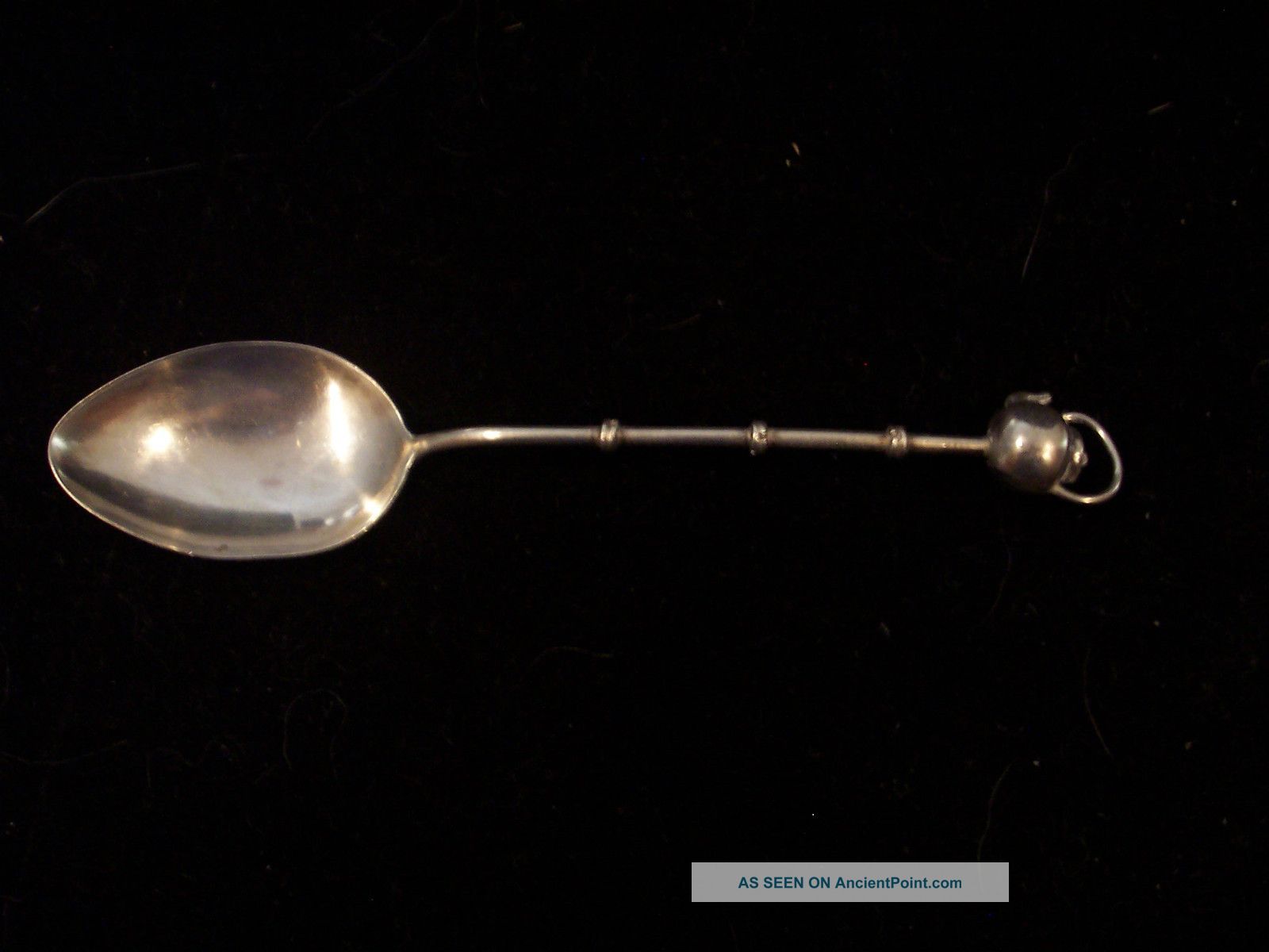 Fine Sterling 950 Silver Spoon,  End Of Handle Is Teapot Other photo