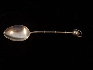 Fine Sterling 950 Silver Spoon,  End Of Handle Is Teapot photo
