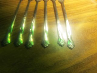 Six (6) Onieda Silverplate Cocktail Forks.  Perfect Condition.  Never. photo