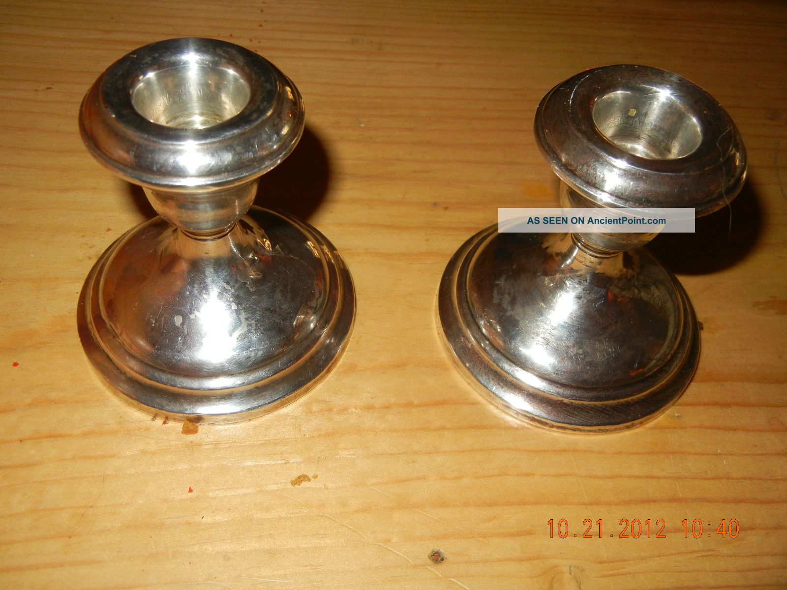 Antique Sterling Silver Candlesticks Holders American Silver Company Other photo
