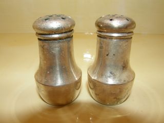Vintage Silver Salt & Pepper Shakers,  W M Co.  10 photo