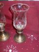 Vintage Rogers Silver - Plated - Candle Holders W/crystal Globes Candlesticks & Candelabra photo 6
