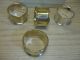 F B Rogers Silver Plate Napkin Rings Qty 4 Napkin Rings & Clips photo 1