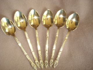 Set Of 6 Silver Plated Apostle Tea/coffee Spoons photo
