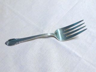 1847 Roger Bros Silver Remembrance Meat Serving Fork No Mono photo
