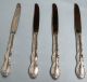 4 Camelot Melody Dinner Knives - Ornate 1964 Rogers - - Clean & Table Ready Oneida/Wm. A. Rogers photo 1