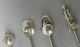 4 Vintage Sterling Silver Iced Tea Spoons - 4 Different Handle Tops - 35 Grams Unknown photo 2
