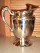 Antique/vintage Silverplate Water Pitcher W/ice Lip Pitchers & Jugs photo 2