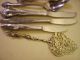 Vintage Roses Serving Mix Lot Silverplate Silverware Flatware Dinnerware 10pc Mixed Lots photo 1