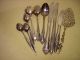 Vintage Roses Serving Mix Lot Silverplate Silverware Flatware Dinnerware 10pc Mixed Lots photo 3