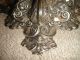 Vintage Victorian Style Silver Metal Candlestick Holders - Pair - Intricate Etching Candlesticks & Candelabra photo 11