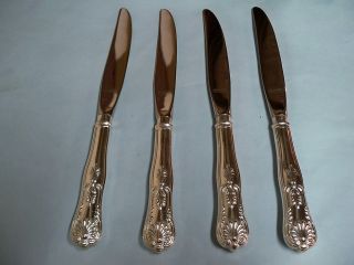 4 Kings Dinner Knives - Great Reed & Barton Classic - Clean & Table Ready photo