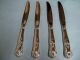 4 Kings Dinner Knives - Great Reed & Barton Classic - Clean & Table Ready Reed & Barton photo 2