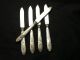 1847 Rogers Silver Fruit Dessert Butter Knives Solid Handles Silverplate Blades Other photo 3