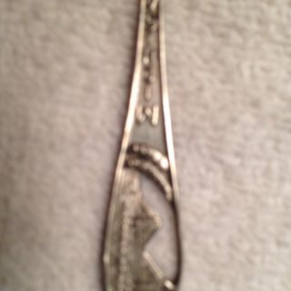 Antique Silver Plated Souvenir Spoon Mackinac Island Michigan photo