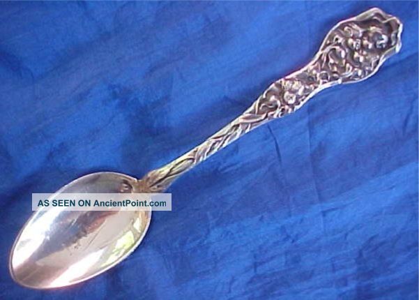 Sterling Silver Souvenir Spoon Unger Bros Cupid ' S Nosegay Souvenir Spoons photo