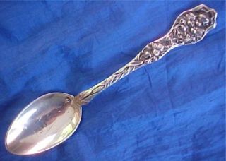 Sterling Silver Souvenir Spoon Unger Bros Cupid ' S Nosegay photo