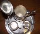 Silver Plate Oneida Silversmiths 4 Piece Tea / Coffee Pot Set W/tray Silverplate Tea/Coffee Pots & Sets photo 1